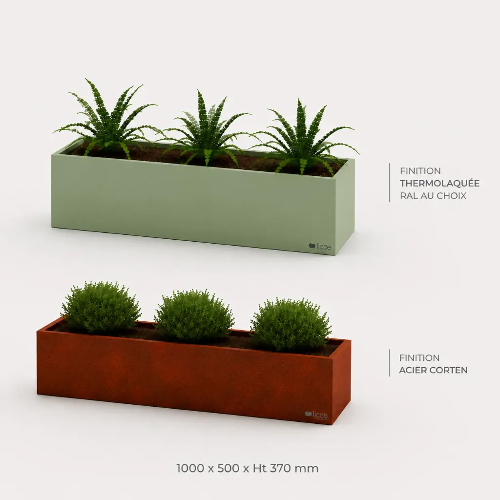 Jardinière Standard 1000 x 500 x ht. 370 mm