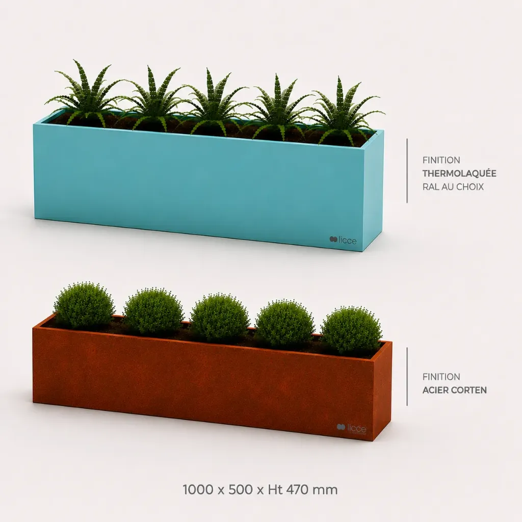 Jardinière Standard 1000 x 500 x ht. 470 mm