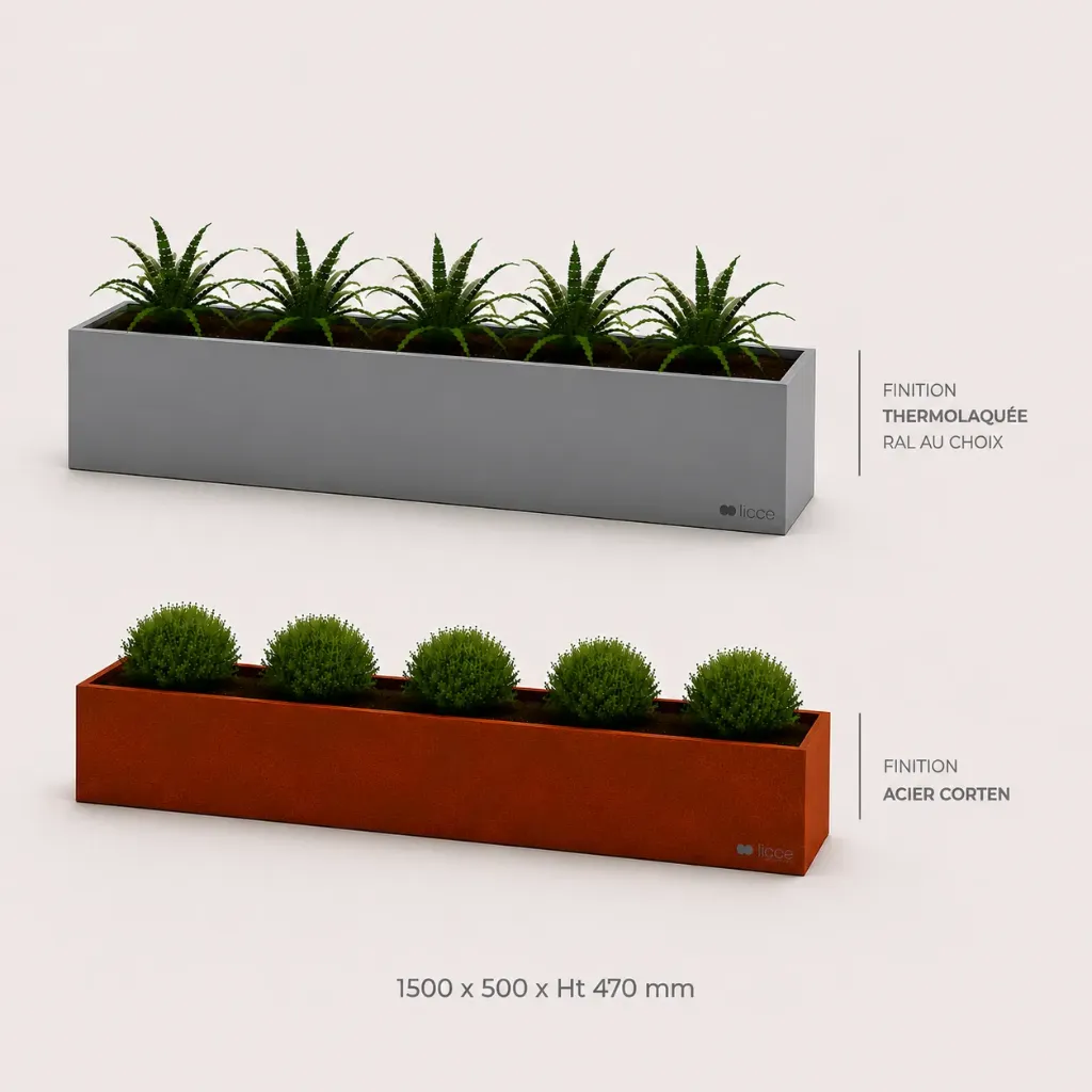 Jardinière Standard 1500 x 500 x ht. 470 mm