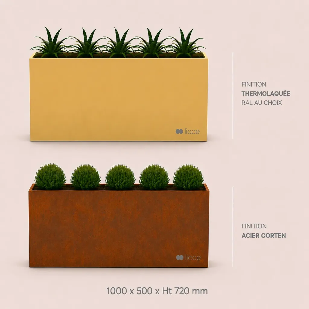 Jardinière Standard 1000 x 500 x ht. 720 mm