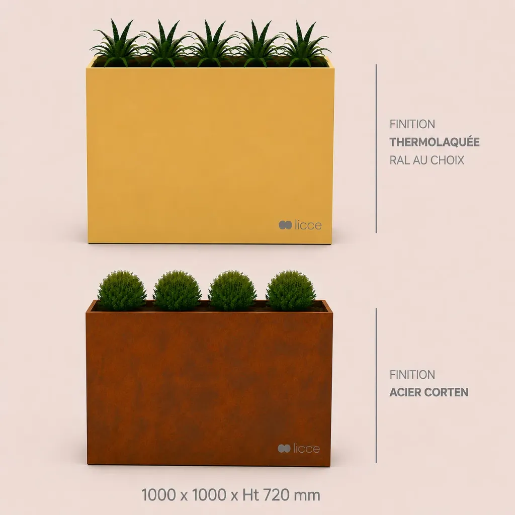 Jardinière Standard 1000 x 1000 x ht. 720 mm