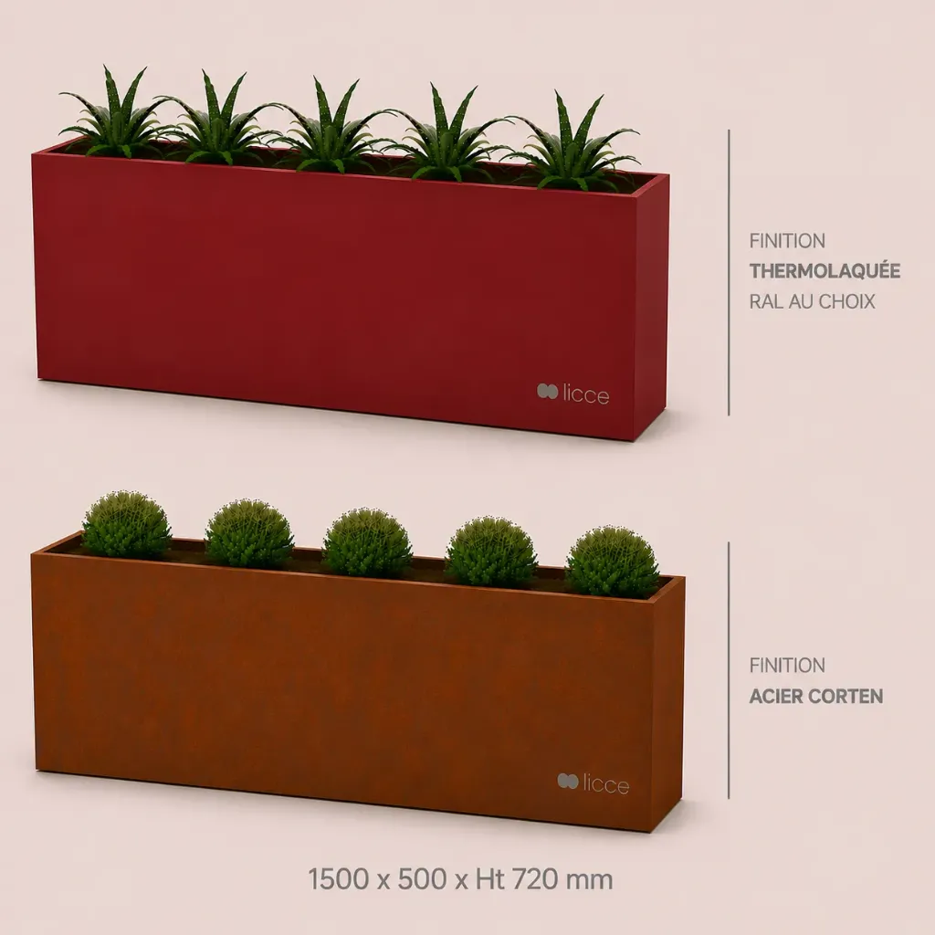 Jardinière Standard 1500 x 500 x ht. 720 mm