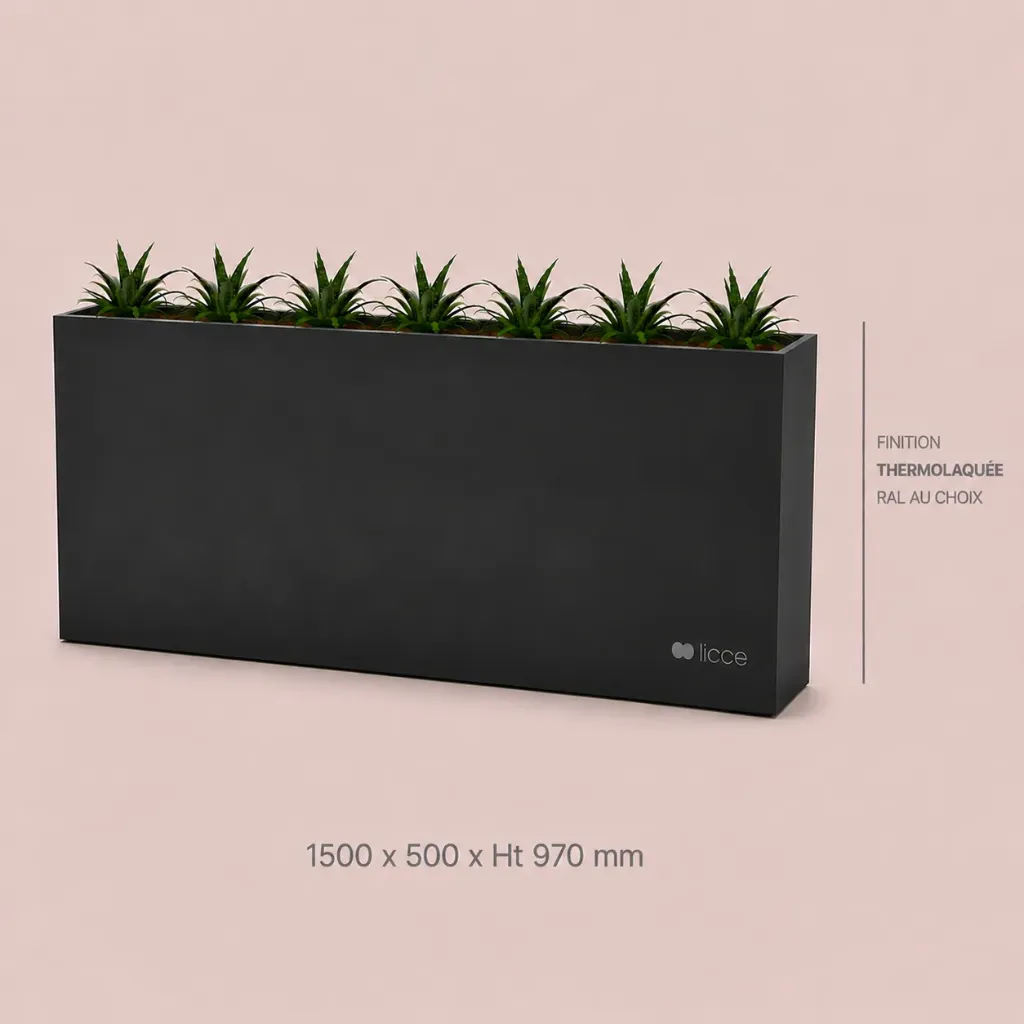 Jardinière Standard 1500 x 500 x ht. 970 mm