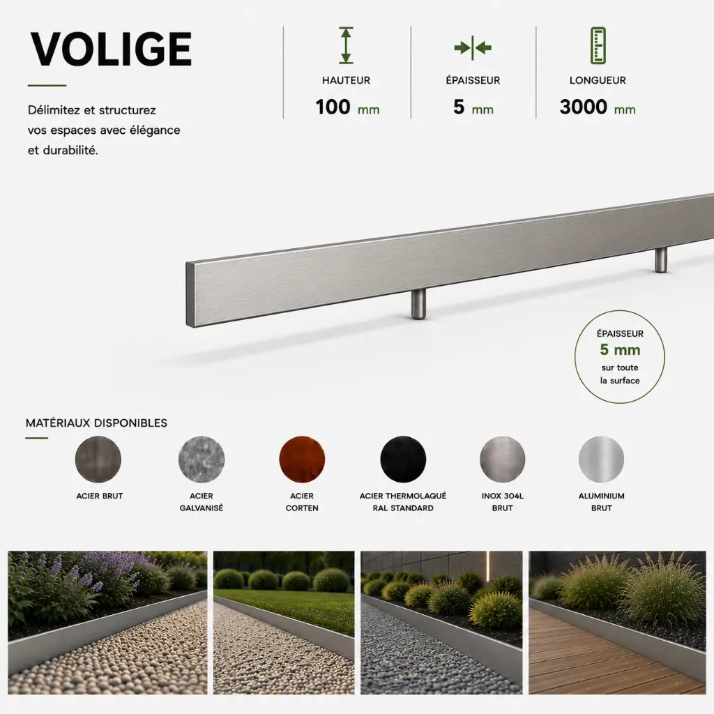 Volige Épaisseur 5 mm - Hauteur 100 mm - Longueur 3000 mm