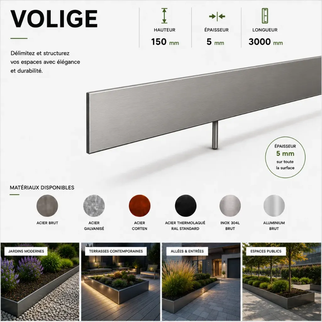 Volige Épaisseur 5 mm - Hauteur 150 mm - Longueur 3000 mm