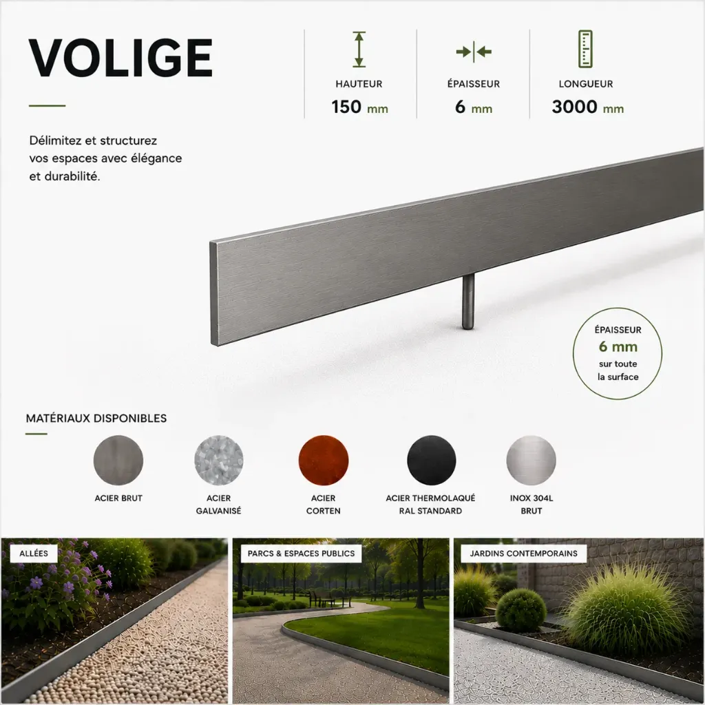Volige Épaisseur 6 mm - Hauteur 150 mm - Longueur 3000 mm