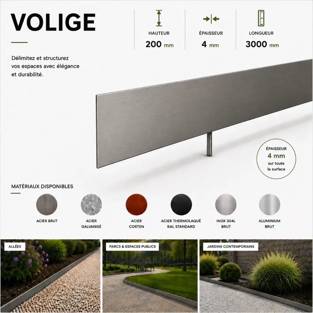 Volige Épaisseur 4 mm - Hauteur 200 mm - Longueur 3000 mm