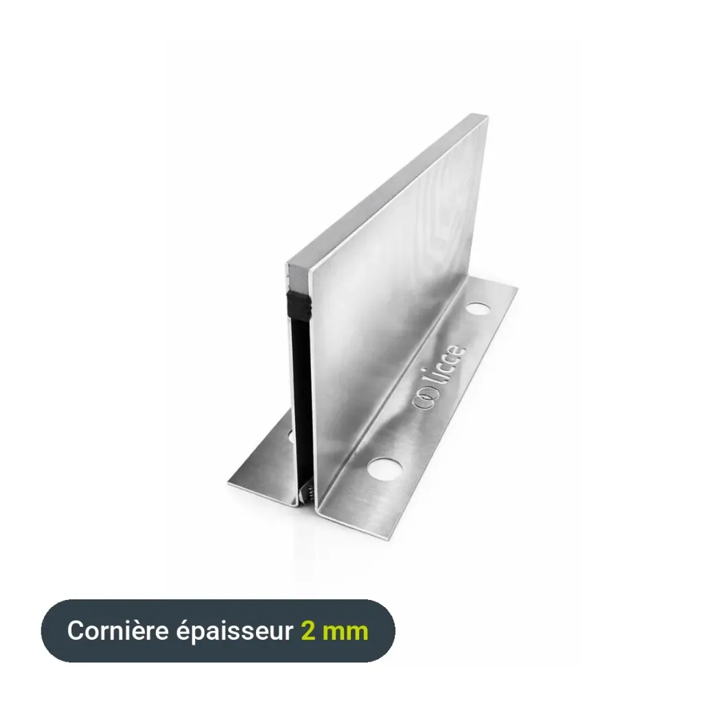 Joint de dilatation pour aménagements intérieurs et extérieur - Longueur 2950 mm - Epaisseur 14 mm hors tout